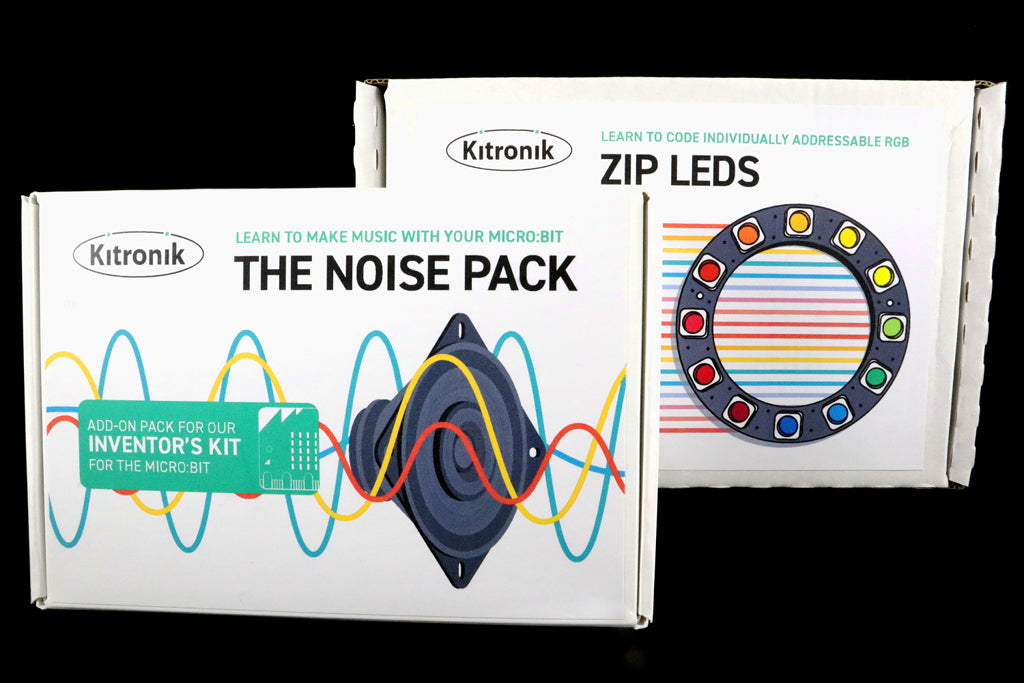 Extend the Kitronik Inventors Kit for the BBC micro:bit With the Kitronik Noise and ZIP LEDs Packs