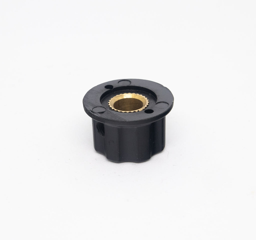 Knob - Silver Top for 6.35mm Diameter Shaft Potentiometer