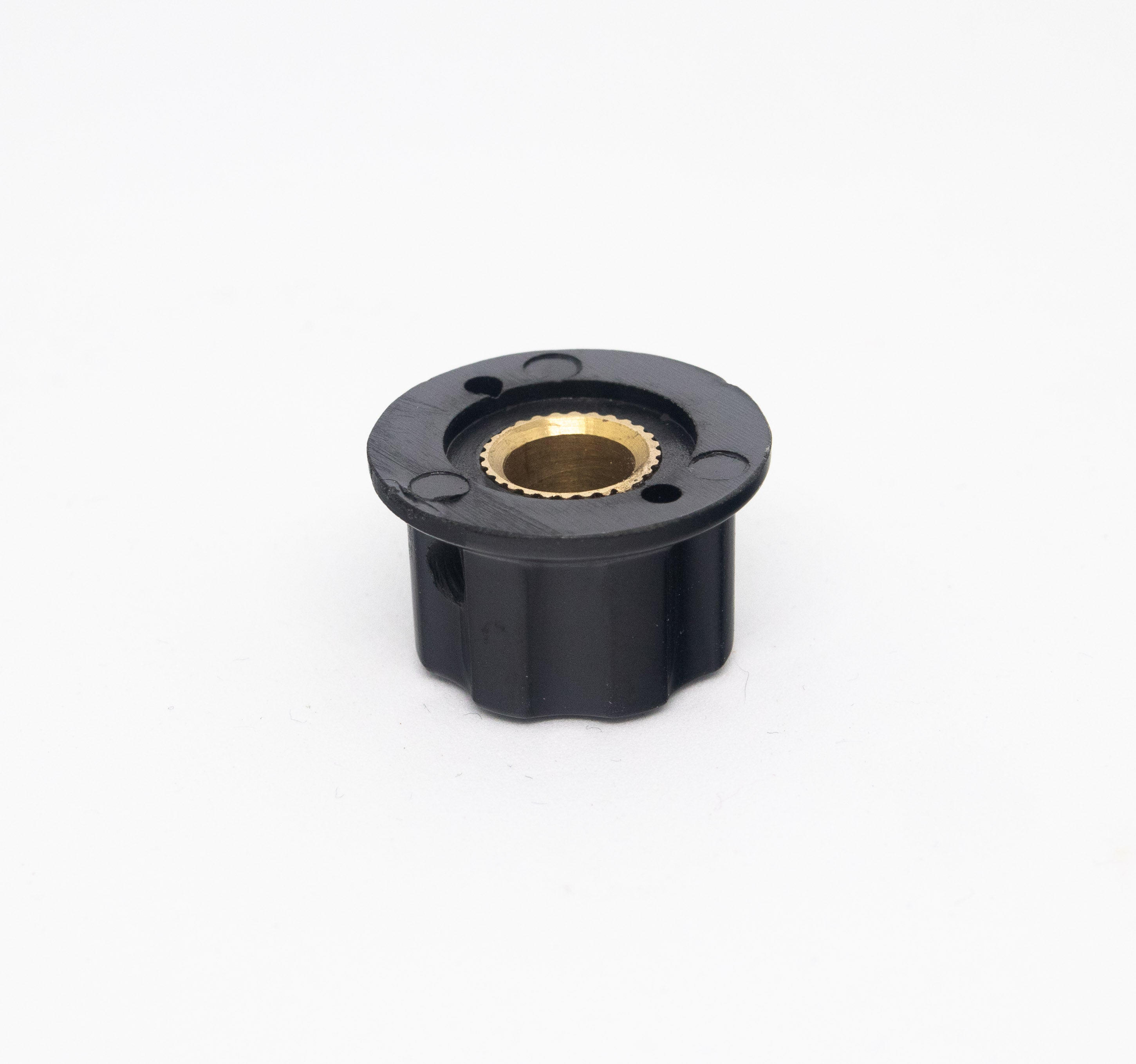Knob - Silver Top for 6.35mm Diameter Shaft Potentiometer