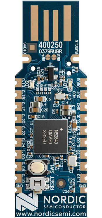 nRF52840 Dongle (PCA10059) for Bluetooth LE/Bluetooth mesh/ Thread/Zigbee/802.15.4/ANT/2.4GHz