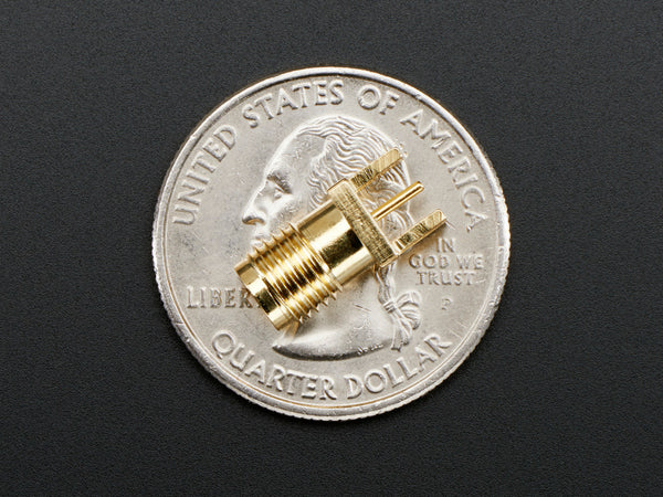 Edge-Launch SMA Connector for 1.6mm / 0.062" Thick PCBs