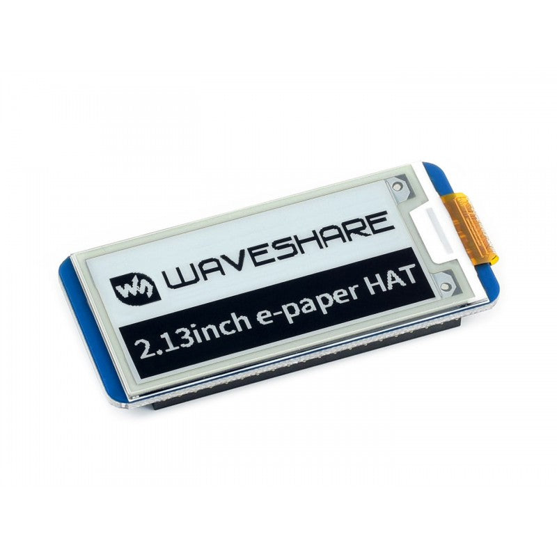 Waveshare 250x122, 2.13inch E-Ink Display HAT For Raspberry Pi, with SPI Interface