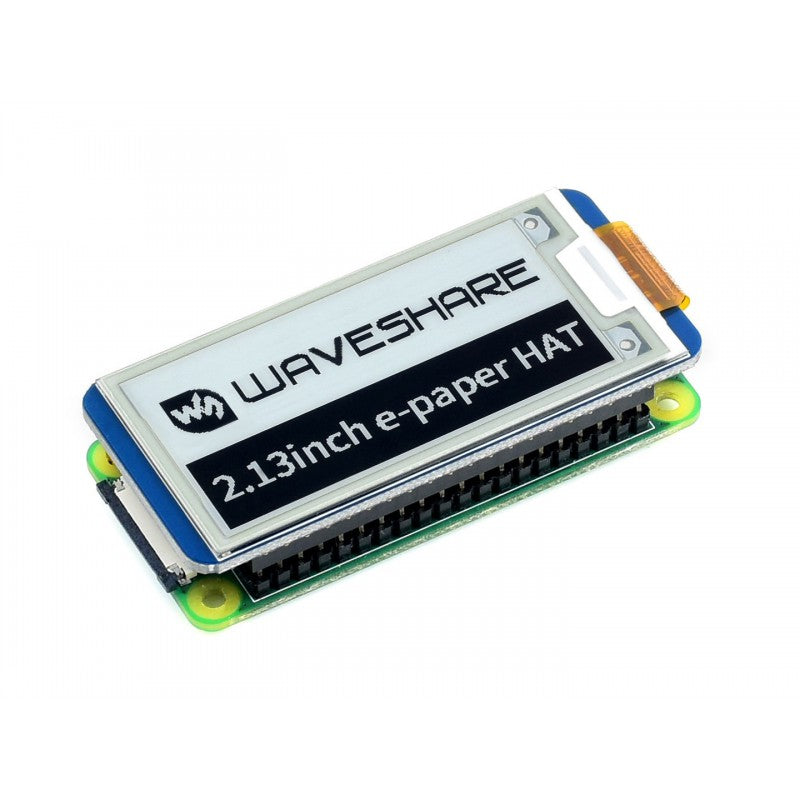 Waveshare 250x122, 2.13inch E-Ink Display HAT For Raspberry Pi, with SPI Interface
