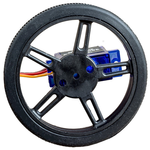 Wheel for FS90R Servo 60mm x 8mm - Single
