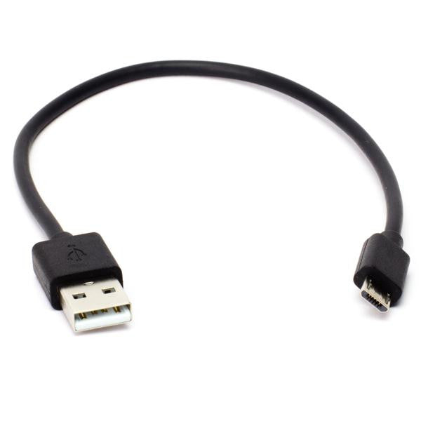 USB A to microB Cable - Black
