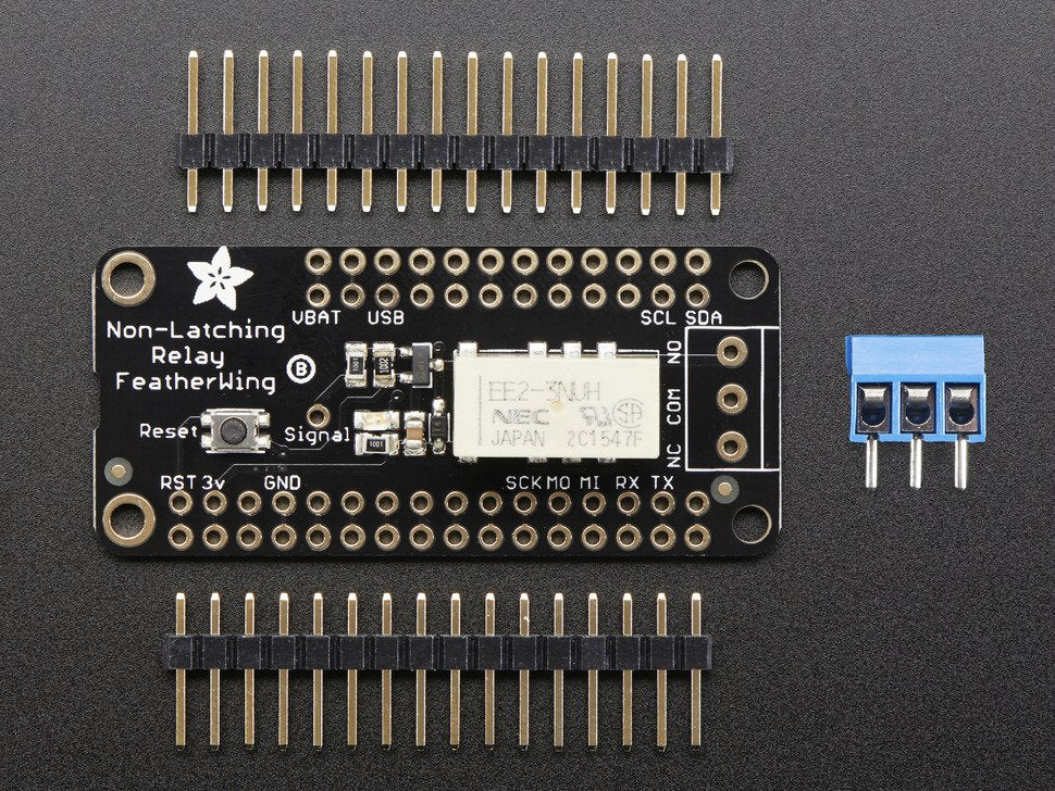 Adafruit Non-Latching Mini Relay FeatherWing