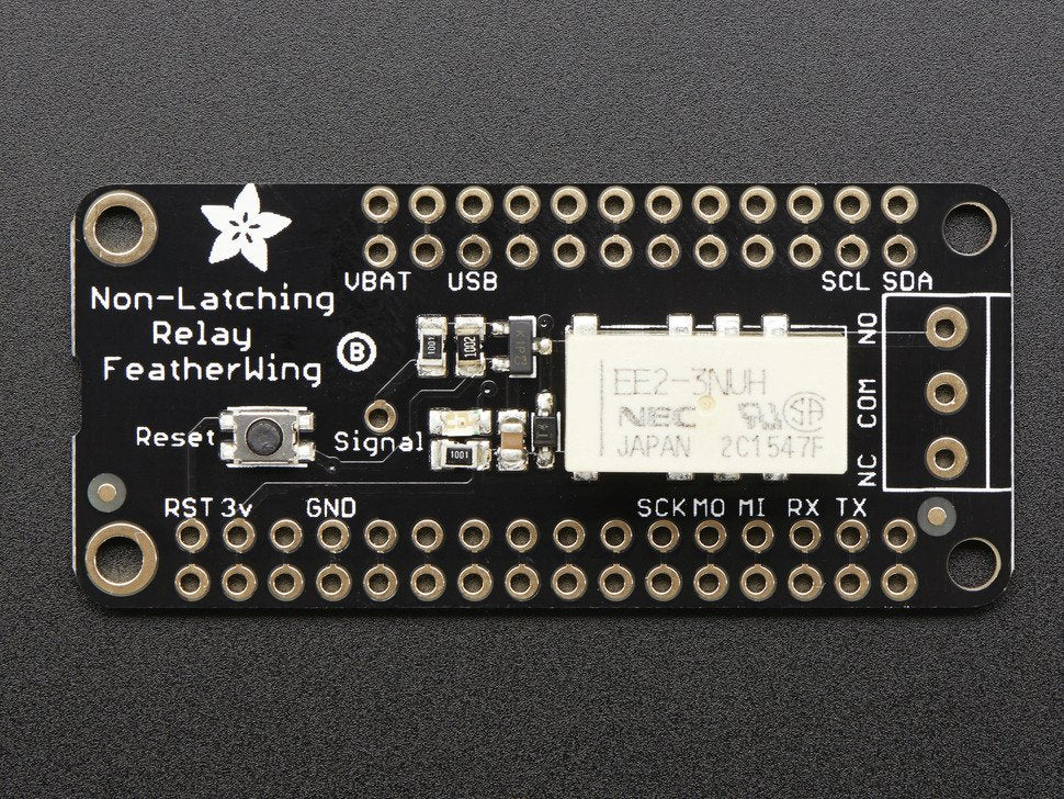 Adafruit Non-Latching Mini Relay FeatherWing