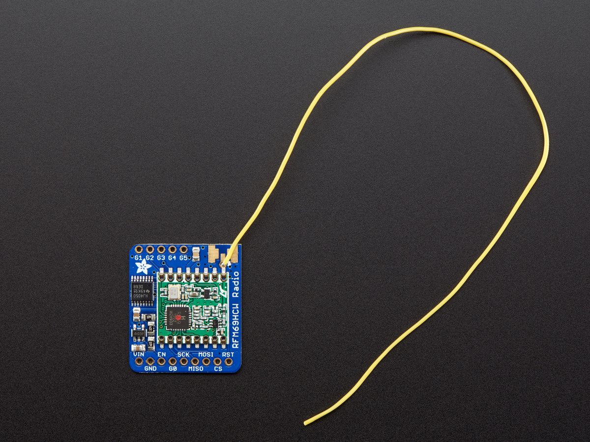 Adafruit RFM69HCW Transceiver Radio Breakout - 868 or 915 MHz - RadioFruit
