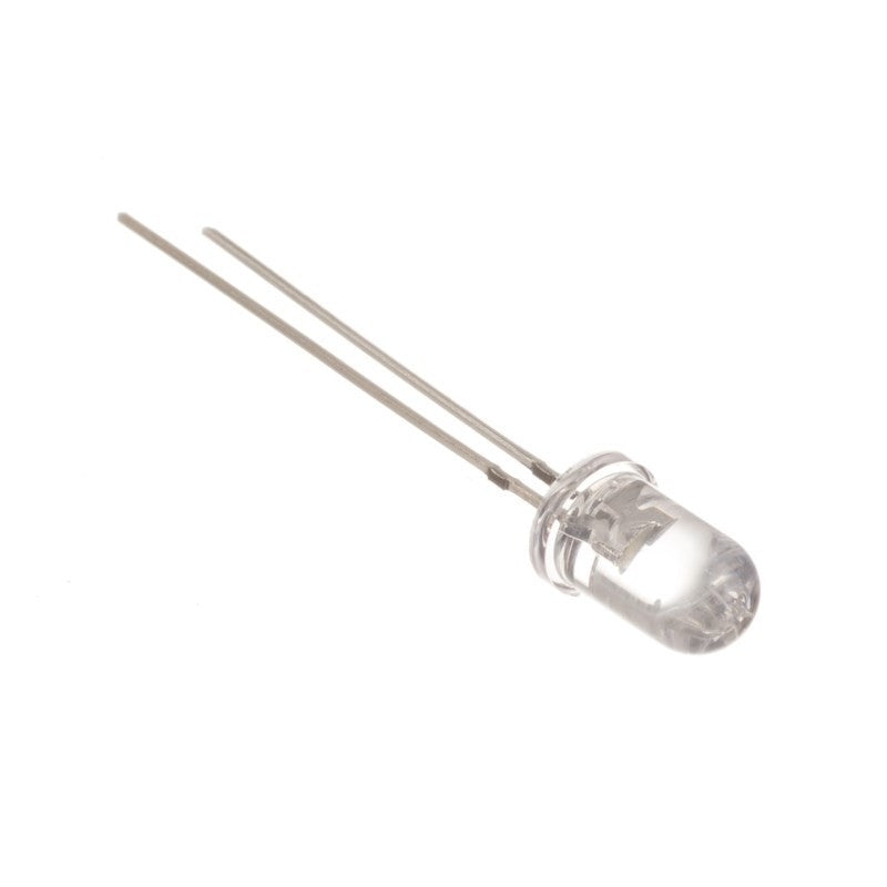 White 5mm Water Clear LED - 15 deg - 17500mCd