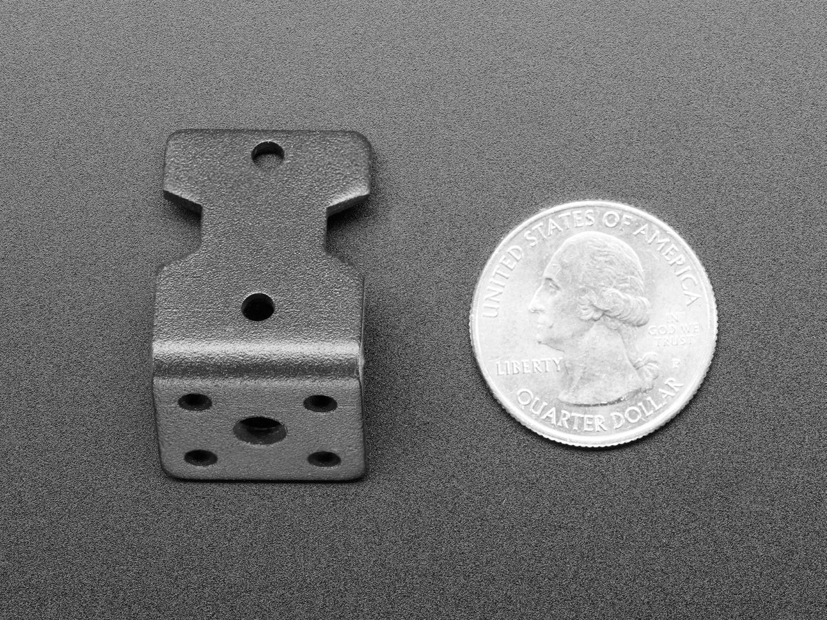 Motor Mount for TT Gearbox DC Motors - L-Bracket Type