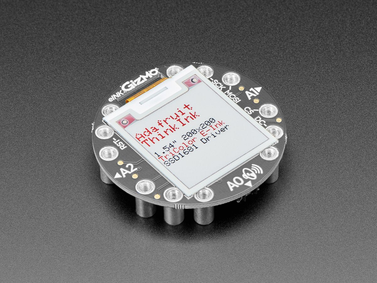 Circuit Playground 200x200 Tri-Color E-Ink Gizmo - E-Ink Display + Audio Amplifier