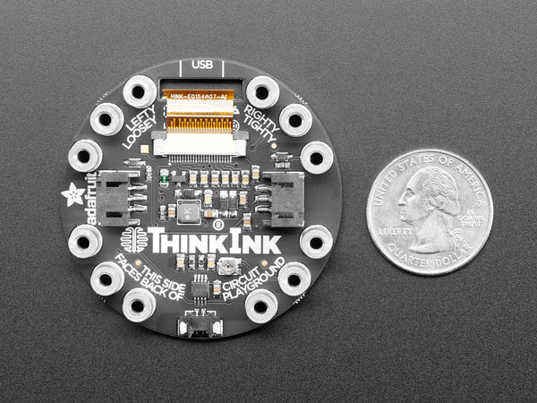 Circuit Playground 200x200 Tri-Color E-Ink Gizmo - E-Ink Display + Audio Amplifier