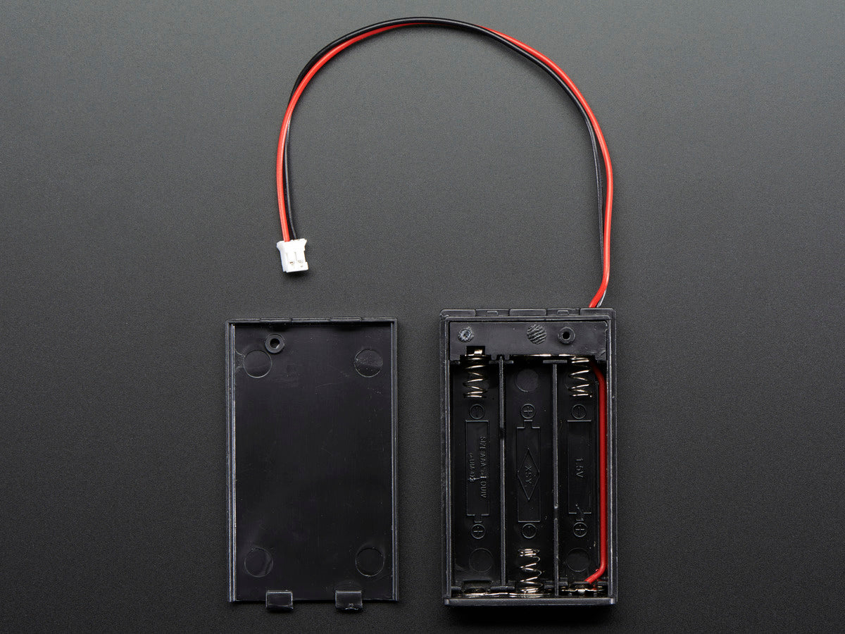 3 x AAA Battery Holder with On/Off Switch and 2-Pin JST
