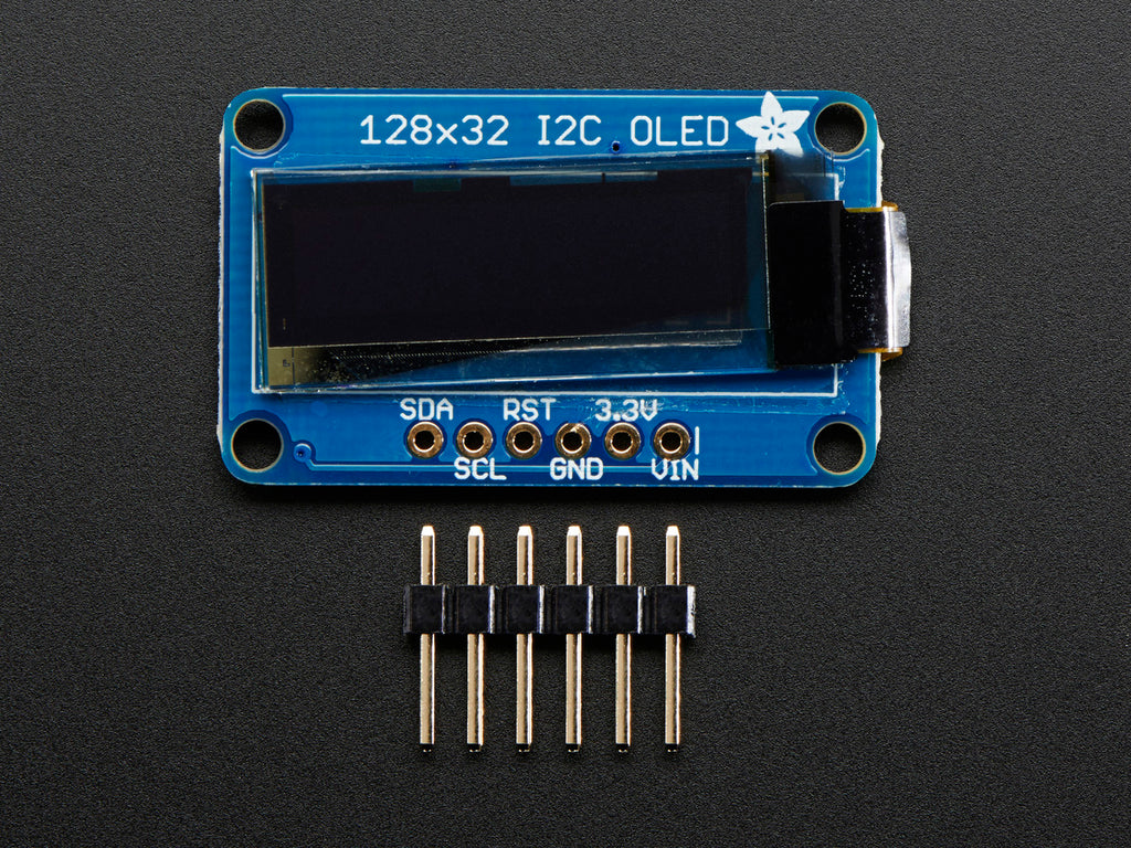 Monochrome 128x32 I2C OLED graphic display – smalldevices