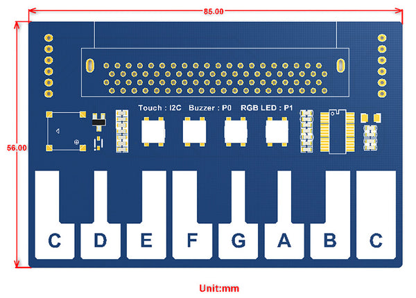 Waveshare Mini Piano Module for the BBC micro:bit