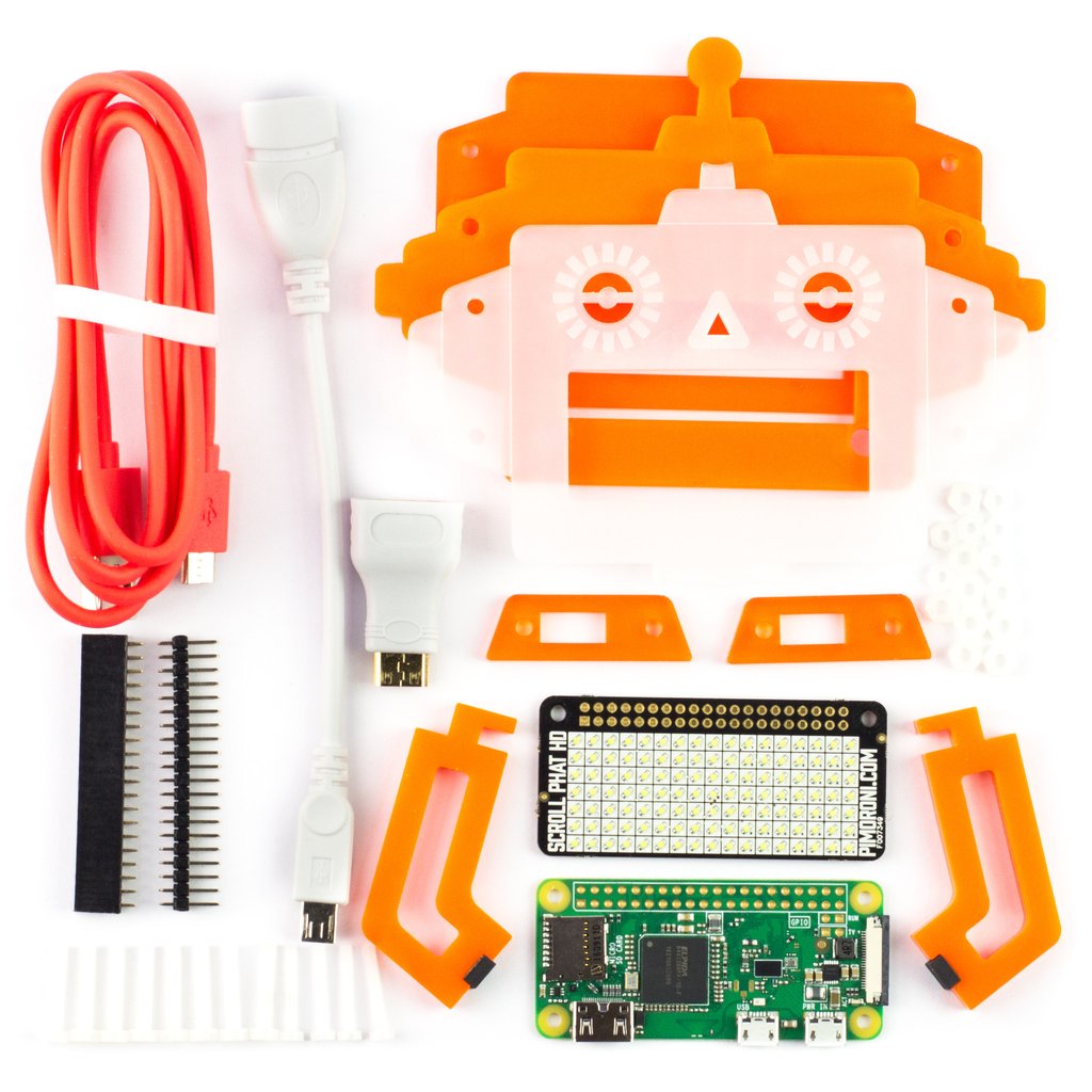 Pimoroni Scroll Bot - Pi Zero W Project Kit