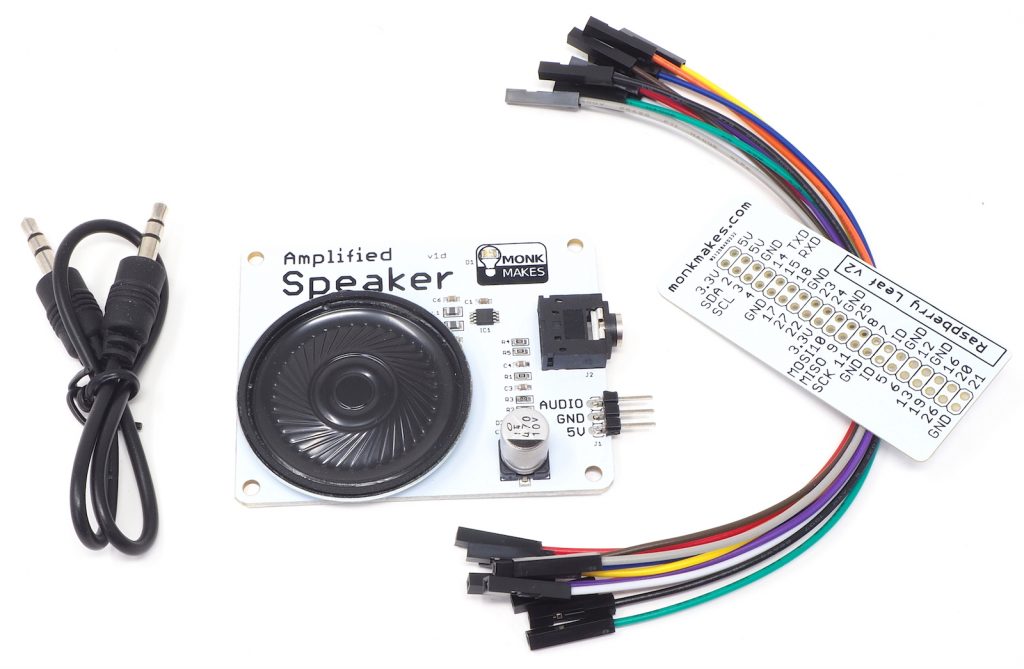 MonkMakes amplified speaker kit for Raspberry Pi