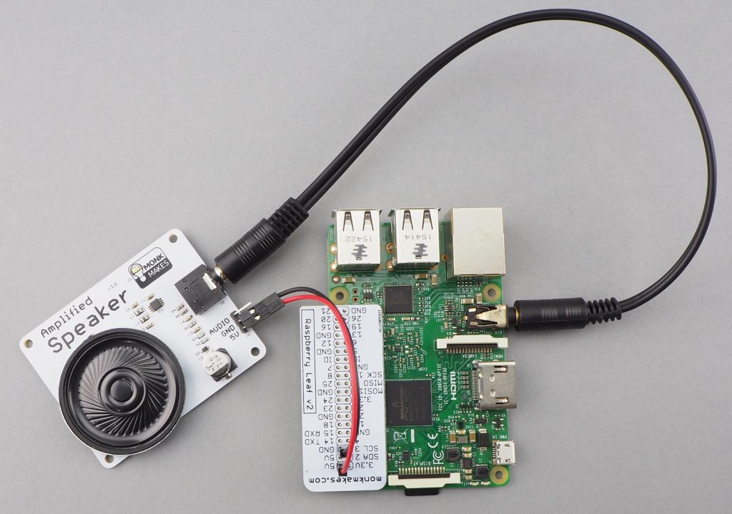 MonkMakes Amplified Speaker Kit for Raspberry Pi