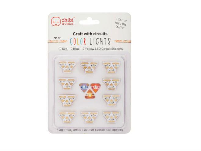 Chibitronics Red, Yellow, Blue MegaPack (30 stickers)