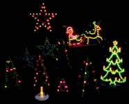 Flashing Yellow Led Star